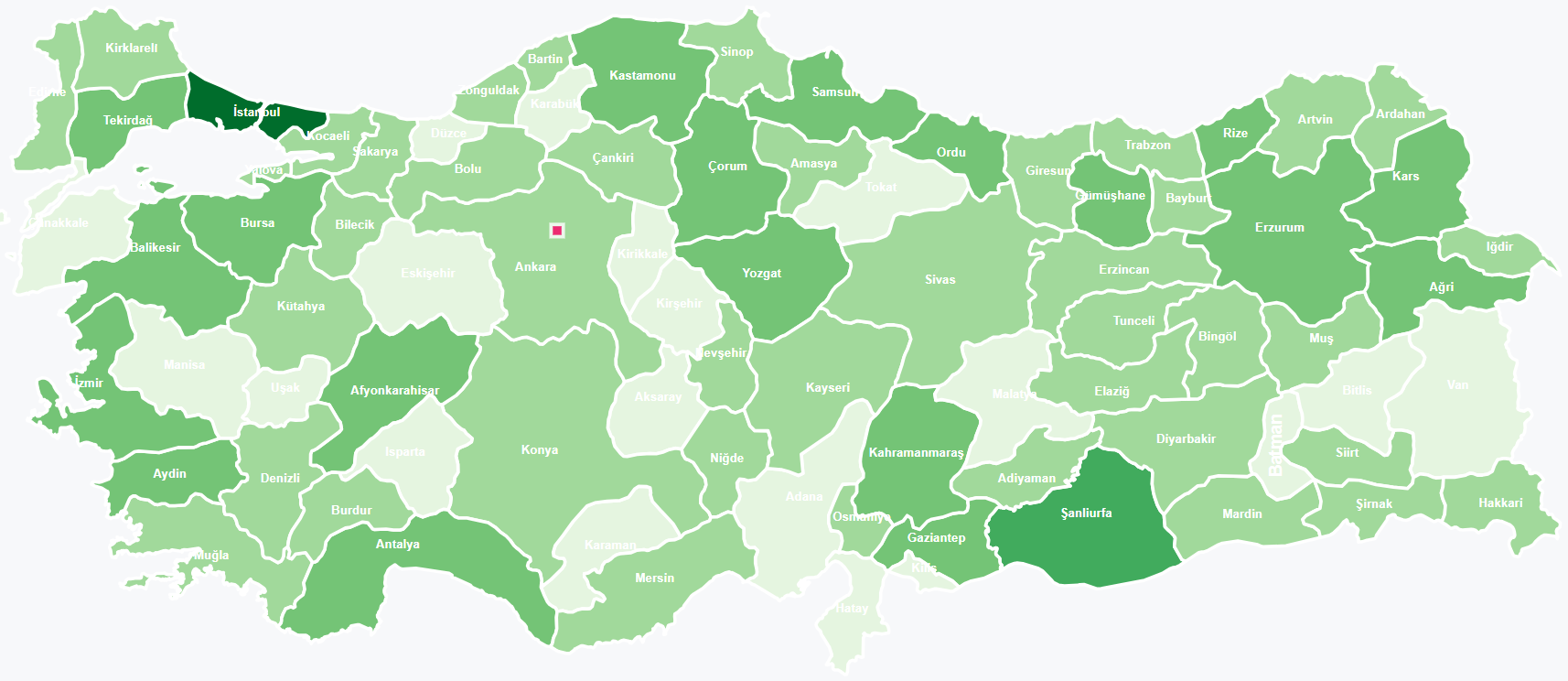R&ouml;ntgen Yoğunluk Haritası